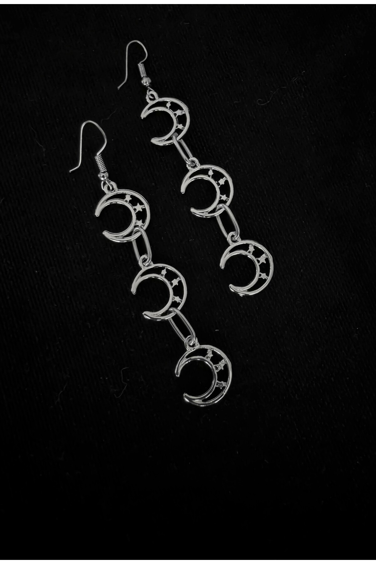 Y2K Harajuku Sallantılı Ay Küpe - 2