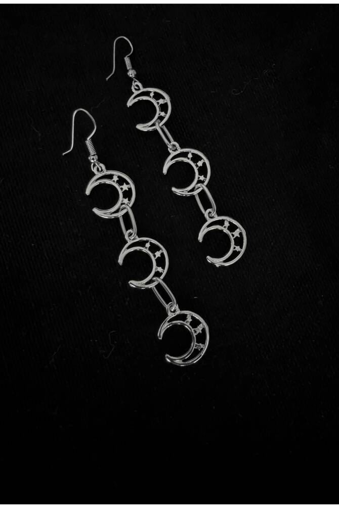 Y2K Harajuku Sallantılı Ay Küpe - 2