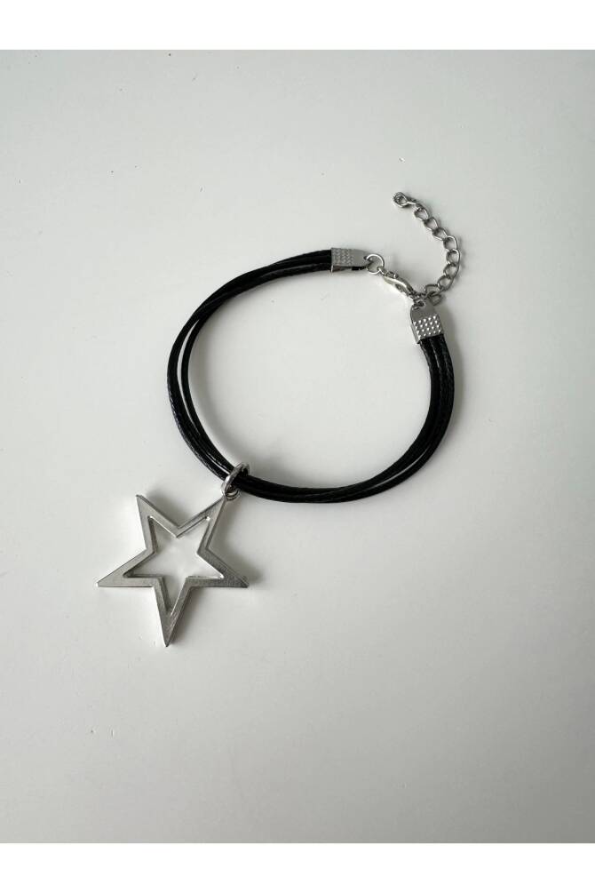 Y2K Lolita Deri İpli Yıldız Bileklik - 2