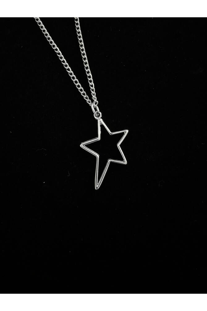 Y2K Nikel Yıldız Kolye - 1