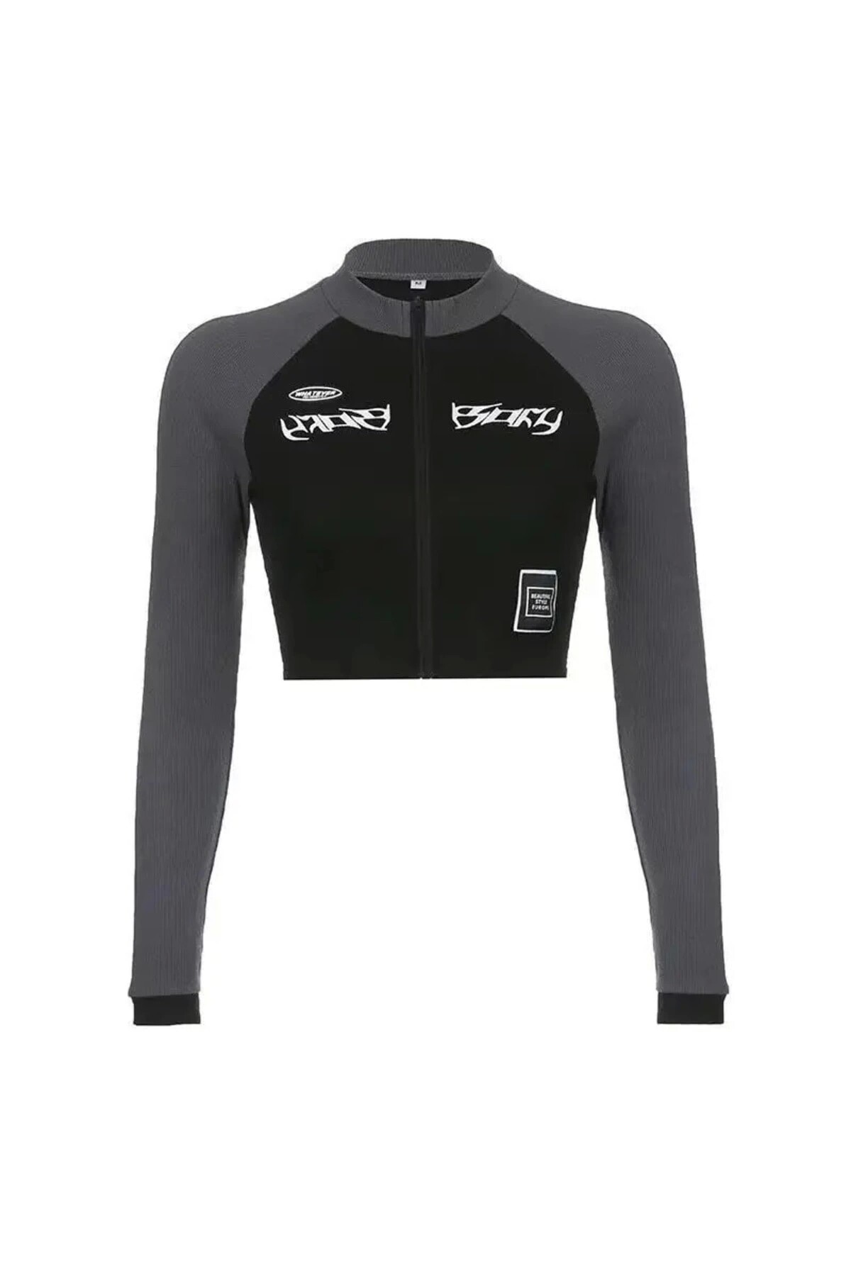 Y2K Retro Sport Fermuarlı Ceket - 5