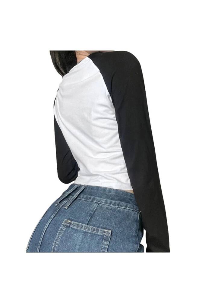 Y2k Streetwear Rapcopter Baskılı Uzun Kollu T-shirt - 13