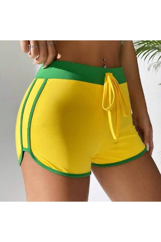 Y2K Vintage Brasil Şeritli Kısa Şort - 26