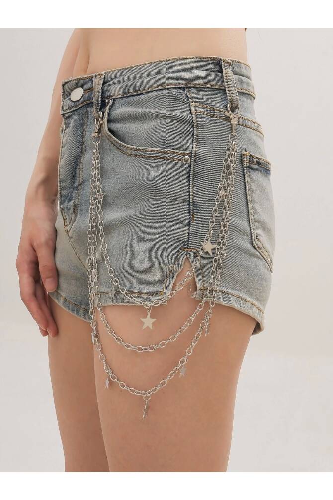 Y2K Yıldızlı Pantolon Zinciri - 1